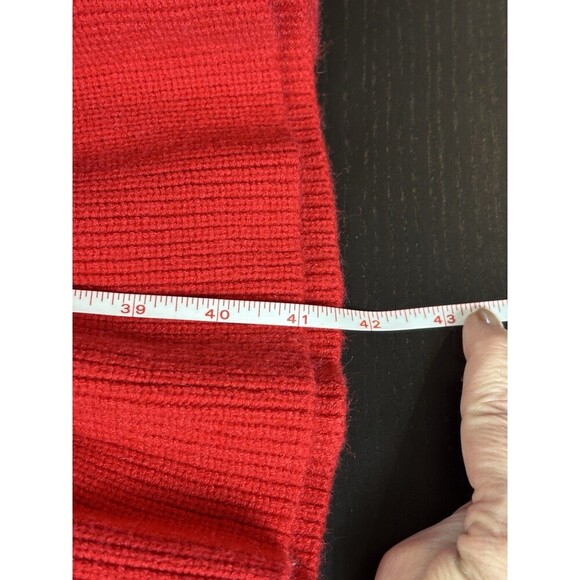 Elliatt Pomodoro Sleeveless Sweater Dress Red Medium Turtleneck Ruffle Hem - Picture 8 of 11